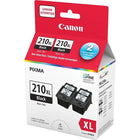 Canon PG-210XL High-Yield Black Ink Cartridges, 2 Pack-Includes 2 black printer ink cartridges