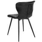 Flash Furniture - Chaise Bristol contemporaine rembourrée en vinyle noir-Mousse ignifuge CA117