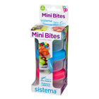 Sistema Mini Bites TO GO  130ml, 3 Pack-Set of 3 mini containers with twist off lid