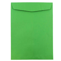 JAM Paper - Enveloppes ouvertes en papier texturé, 9 x 12 po, vert festif, 100/boîte-Vert festif