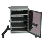 TygerClaw Mobile TV Stand for 30" - 60" TV, 81.8" x 23.6" x 70.9", Sliver-Tilt degree from -5 degrees to +12 degrees