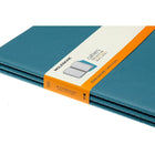 Moleskine Soft Cover Cahier Journals - Ruled - Extra Large - Brisk Blue - 3 Pack-120 pages each journal, plain format