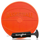 Bouncyband Wiggle Seat Sensory Cushion, Orange Basketball-Pump included