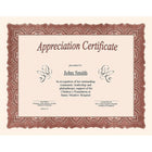 St. James Gioche Bond Certificates, Red w/Gold Seals, 24lb, 8 1/2" x 11", 25 Pack-Free downloadable templates from www.first-base.com