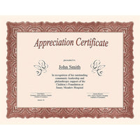 St. James Gioche Bond Certificates, Red w/Gold Seals, 24lb, 8 1/2" x 11", 25 Pack-Free downloadable templates from www.first-base.com