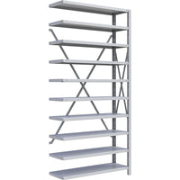 Metalware RK232 Boltless Shelving Unit, 10-Shelves, 36" x 24" x 76", Light Grey-Adjustable shelving system that provides high strength, yet economical storage capacity for your needs