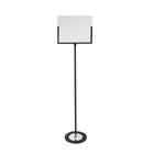 Porte-affiche de plancher Futech avec cadre portrait / argent-Support en métal / argent