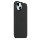 Apple iPhone 15 Silicone Case with Magsafe - Black-Wireless Charging Compatible:  Yes