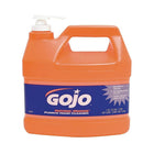 GOJO Natural Hand Cleaner with Pumice Pump Dispenser, 1 Gallon, Citrus Orange, 4 Pack-Type: Hand cleaner