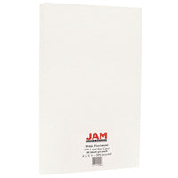 JAM Paper Parchment Legal Cardstock, 8.5 x 14, 65lb White Recycled, 50 Pack-Recycled White