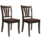 CorLiving Dillon 5 Piece Extendable Stained Solid Wood Dining Set, Cappuccino (DSH-490-Z2)-Hidden butterfly leaf extends oval table length from 41.5 inches to 53.5 inches
