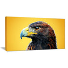 Designart Golden Eagle, Yellow Canvas Art Print, 5 Panels, (PT2312-40-20)-Print