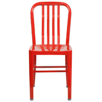 Chaise en métal rouge pour l’intérieur et l’extérieur (CH-61200-18-RED-GG)-Chaise moderne style industriel