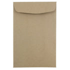 JAM Paper 6 x 9 Open End Catalog Envelopes, Brown Kraft Paper Bag Recycled, 100 Pack (51286524)-Brown