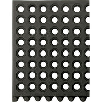 Wearwell 24/Seven Comfortable, Modular, Simple to Use No. 572 Nitrile, 3' x 3', Open-The 3' x 3' mats interlock on all four sides to cover large areas, or can be used as single stations
