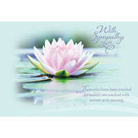 Millbrook Studios 5-3/8" x 7-3/4" With Sympathy Greeting Cards and Envelopes, 18 Pack (06829)-Printed on uncoated card stock