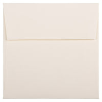 JAM Paper 6 x 6 Square Envelopes, Strathmore Natural White Wove, 100 Pack (191278g)-Natural white
