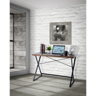 Can-Bramar 21 Stories Working Desk, Matte Black Frame w/Walnut Melamine Top, 30.63'' H x 45'' W x 24.25'' D (HP20990-MBSW)-Includes clear and brief assembly instructions. All Tools Included