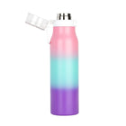 Pep Rally Stainless Steel Water Bottle - 680ml - Pastel Love-Ombre colour on stainless