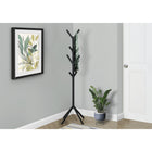 Monarch Specialties 2057 Coat Rack - Black Metal-Material: Metal
