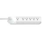 Geeni SURGE 6-Outlet Smart Wi-Fi Surge Protector - White-With 6 individual smart outlets of Geeni SURGE 6-Outlet Smart Wi-Fi Surge Protector, everything you plug in can be independently turned on and off from anywhere using the Geeni app.