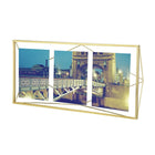 Umbra Prisma Multi Photo Display, Matte Brass (313019-221)-Holds three 5" x 7" photos horizontally or two 5" x 7" photos vertically