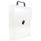 JAM Paper Plastic Vertical Magazine Style Briefcase, 9.25 x 12 x 2.5, Clear/Black, 2 Pack (7216 001g)-Vertical briefcase is sure to keep your work safe and protected no matter what profession you're in