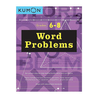 Kumon Publishing Kid's Educational Workbooks - Word Problems Grade 6 - 8-Children's Educational