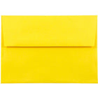 JAM Paper A8 Invitation Envelopes, 5.5 x 8.125, Brite Hue Yellow Recycled, 250 Pack (96334H)-Yellow recycled envelope