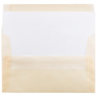 JAM Paper A10 Invitation Envelopes, 6 x 9.5, Spring Ochre Ivory Translucent Vellum, 100 Pack (PACV850g)-Closure: Gum