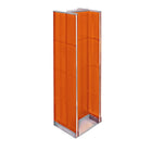 Azar Displays Pegboard Floor Display H-Spinner, 60" x 16", Orange (700430-ORG)-Orange plastic