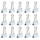 JAM Paper Binder Clips, Medium, 1.25"/32mm, White, 2 Packs of 15-5