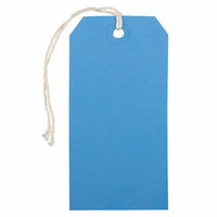 Jam Paper - Étiquettes Cadeaux avec Cordon - Moyen - 4 3/4 po x 2 3/8 po - Bleu - 1000 Pack-Couleur bleue