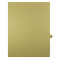 Mark Maker Legal Exhibit Index Tab Buff Single Tabs, 1/15th Cut, Letter Size, No Holes, Number 55, 25 Pack-Buff Single Tabs, 1/15th Cut