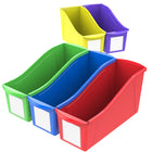 Storex grand bac à livre - couleurs assorties - paquet de 30-Les grands bacs sont conçus pour plus profonds 15” tablettes et ordinateurs de bureau.