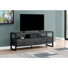 Monarch Specialties 2823 Tv Stand - 60"L/Black Reclaimed Wood-Look/3 Drawers-59"L x 15.5"W x 21.75"H