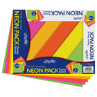UCreate Neon Poster Board, 5 Assorted colours, 11" x 14", 5 Sheets-5 Assorted Neon colours