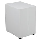 Flash Furniture Modern 3-Drawer Legal/Letter Locking Mobile Filing Cabinet - White-Pencil tray holds writing utensils and small office supplies
