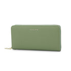 Champs RFID Zip-Around Wallet -  Green-Faux leather, green