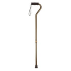 Drive Medical Foam Grip Offset Handle Walking Cane, Bronze-Ergonomically designed handle with soft foam grip and wrist strap provides comfort and security