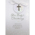 Rosedale 5-1/2" x 8" Baby Christening Greeting Cards And Envelopes, 6 Pack (19666)-Printed on premium uncoated card stock