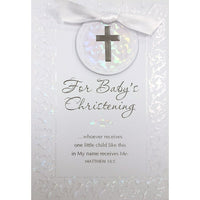 Rosedale 5-1/2" x 8" Baby Christening Greeting Cards And Envelopes, 6 Pack (19666)-Printed on premium uncoated card stock