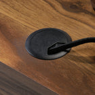 Sauder 59"W Clifford Place L-Desk - Grand Walnut-Solid wood feet for long lasting durability
