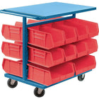 Kleton Bin Carts - Cart & Bin Combination, Double-Sided, 20 Bins, 24" W x 38-1/2" D x 36-1/2" H (CB367)-Capacity: 1000 lbs.
