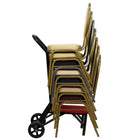 Flash Furniture Banquet Chair / Stack Chair Dolly-Carpeted Platform protects chairs and add extra stability