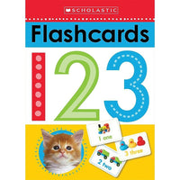 Scholastic Early Learners Flashcards, 123-Set contains 26 flashcards, and comes in a sturdy box for easy storage.