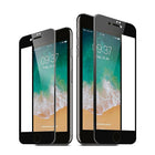 JCPal Preserver Glass Screen Protector for iPhone 8, Black-Super hardened edge treatment protects against chips and cracks