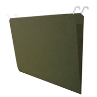 Find It Tab View Hanging File Folder - Letter Size - 8-1/2" x 11" - Standard Green - 20 Pack-Find files faster with this revolutionary design