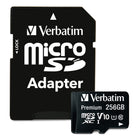 Verbatim 256GB Premium microSDXC Memory Card with Adapter - UHS-I V10 U1 Class 10-UHS-I Interface, U1 speed rated