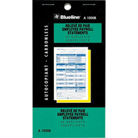 Blueline Statement Books, A1000B, Duplicate Payroll Statements, Bilingual-Flexible black cover